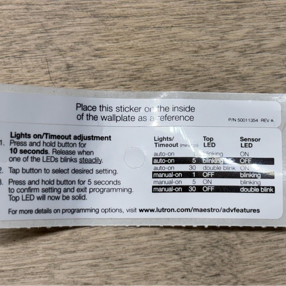 Lutron Sensor Switch - Picture 9 of 10
